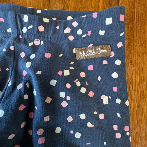 MATILDA JANE Leggings Bundle Girls 6 Legging Pants 3 Pairs Blue Stripes Ruffles - Picture 15 of 16
